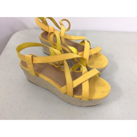 Bamboo Platform Resort Sandals Womens 7 - Picture 2 of 8